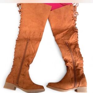 Women's Tan Over-the-Knee Boots